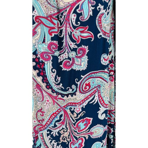 Umgee Dress Paisley Off Shoulder Tunic Bell Sleeve Medium New with Tags - Picture 7 of 12